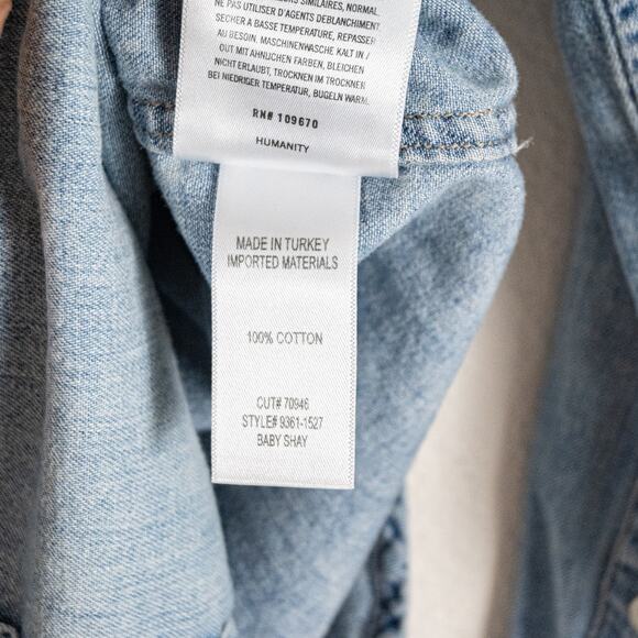 Citizens of Humanity $248 Baby Shay Denim Shirt size Small - Picture 6 of 10